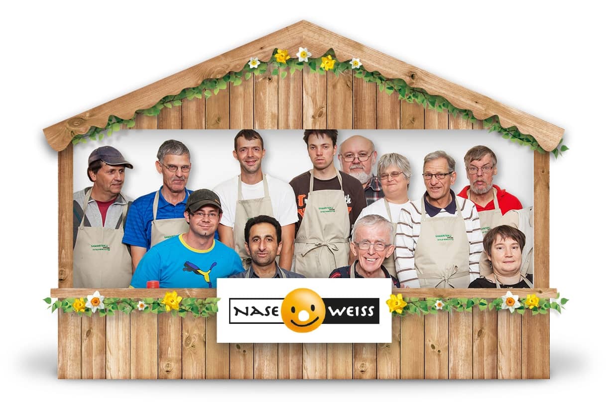 Alternativer Sommermarkt Aalen und virtueller Online-Sommermarkt von Samariterstiftung | Ostalb-Werkstätten mit Kinderspielzeug aus Holz von Naseweis Spiele bei Werky Behindertenwerkstatt kaufen