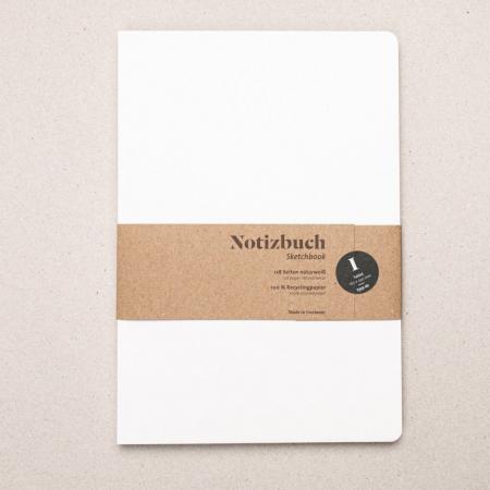 Notizbuch A5+ „Blanko“ – Reduziertes Design mit extra Platz--werky