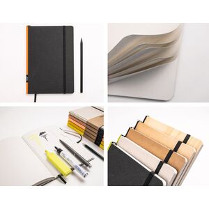 Notizbuch A5 „Klassik“ mit perforierten Seiten--werky