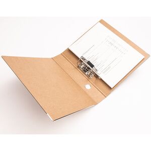 Recycling Ordner A4 – Natur-Design mit Metallkantenschutz--werky